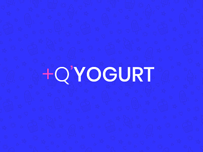 Visual Identity Yogurt Shop - +Q'YOGURT Logo