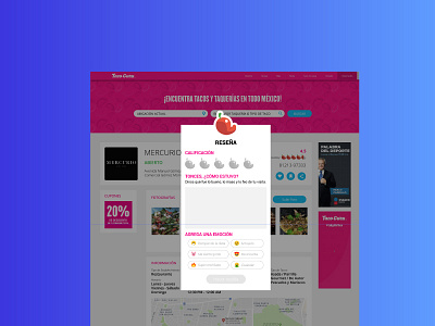 Evaluation Taco Guru UI Web Design
