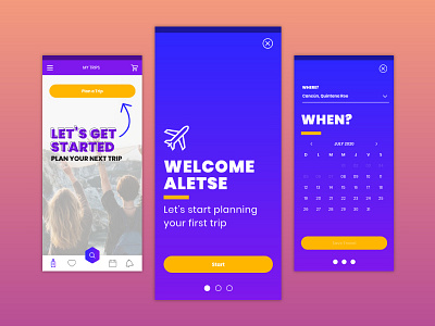 Travel UI App Design