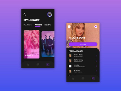 Music App UI Design