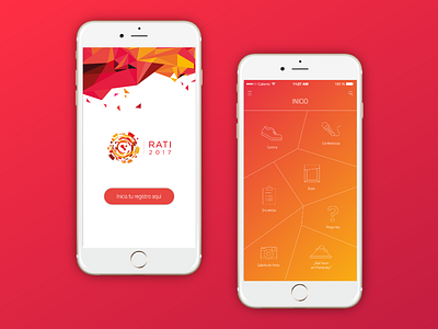 Conference UI App Design - RATI 2017 OXXO app app design mobile mobile app ui ui ux design ui designer