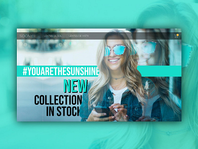 Sunglasses Home UI Web Design