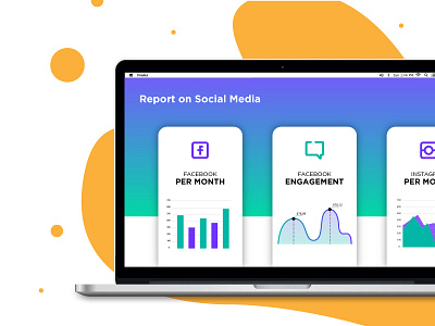 Social Media Report UI Web Design