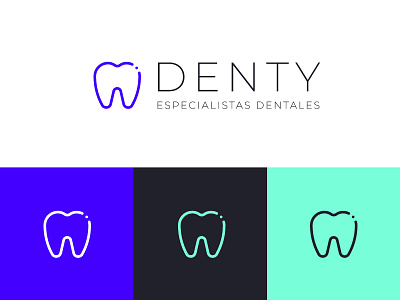 Visual Identity Dental Doctor - Denty Logo dental dental care dental clinic dental logo dentist dentist logo dentists design diseño grafico graphic design graphicdesign logo logo design logodesign logos logotype typography