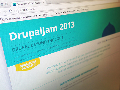 Drupaljam 2013 cms drupal drupaljam netherlands web webdesign