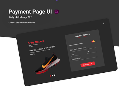Payment Page UI branding checkout checkoutpage dail dailyui design graphic design orderdetail payment paymentpage ui ux website webui