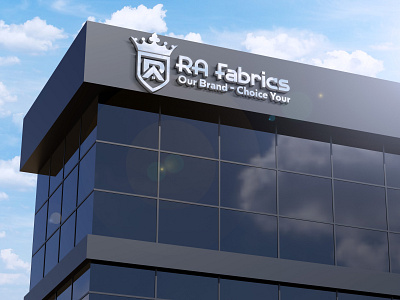 RA Fabrics Logo Design fashion king logo fashion logo king fashion logo king of fashion logo