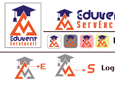 Eduvent ServExcell Logo Design branding eduvent servexcell graphic design logo