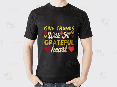 GIVE THANKS T SHIRT DESIGN