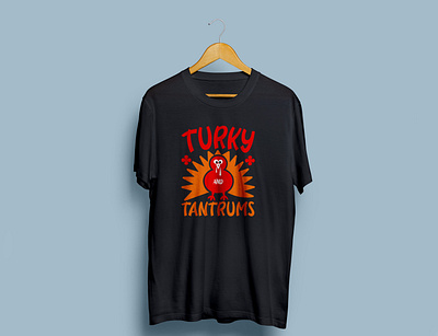 Turkey Tantrums T Shirt Design Preview branding design graphic design illustration motion graphics t shirt vector