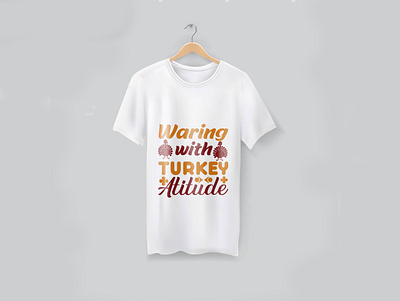 Waring Turkey with Attitude Design Preview branding graphic design illustration t shirt t shirt design vector