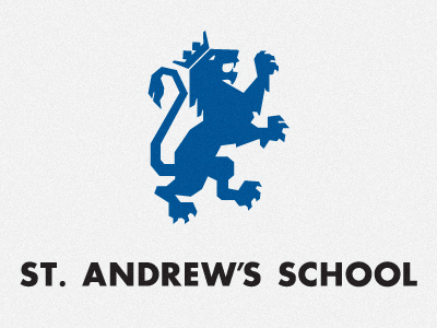 St. Andrew's Cont'd. futura lion logo school sports team