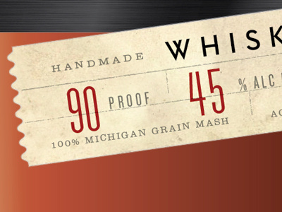90 Proof form proof tag whiskey whisky