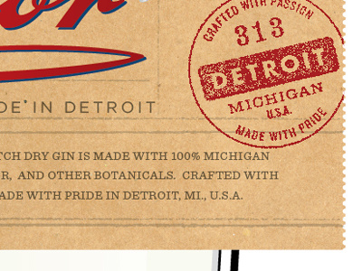 313 badge detroit form label perf perforation tag