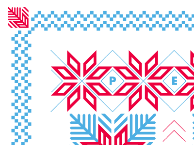 Happy Holidays, Dribbble! card christmas geometric holiday snowflake