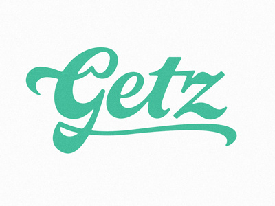 Getz Refresh, Finished. lettering logo script type typography