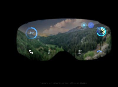 UI/UX Design for next gen AR Glasses. apple arglasses augmented augmentedreality design reality uiux userexperiencedesign uxdesign