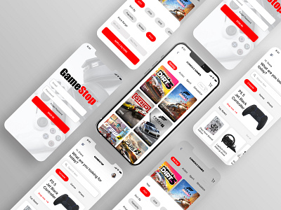 GameStop app design app ui store ui design