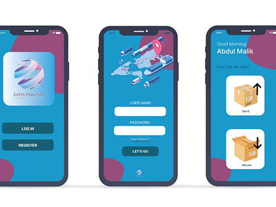 Expo - Traction UI Wireframe app branding design illustration ui uxu