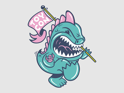 T-CON 🦖 branding character character design design dinosaur graphic icon illustration logo madebyanalogue mascot vector