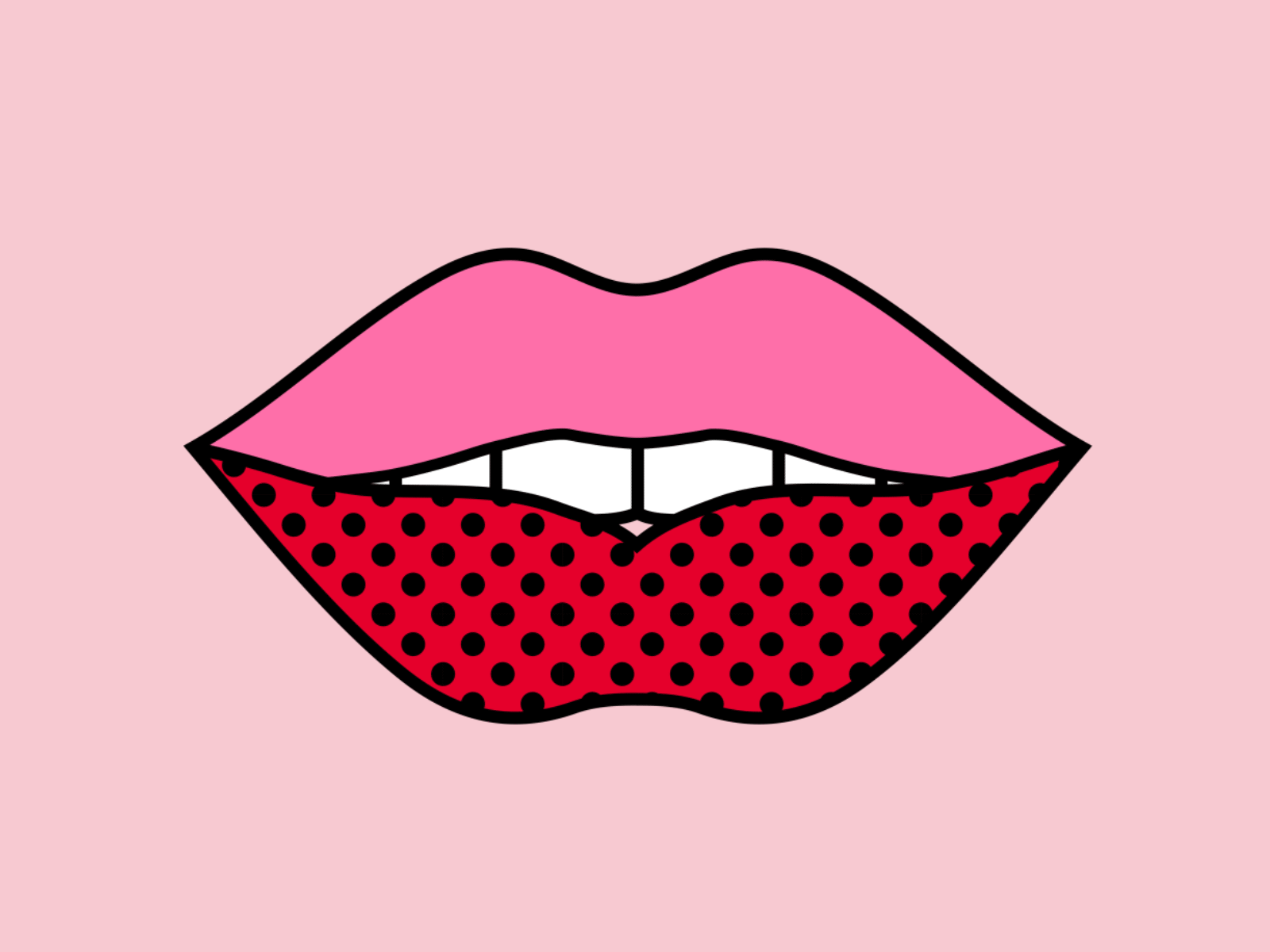 So Damn Good 👄 animation character design frame by frame graphic icon illustration lips madebyanalogue motion mouth vector