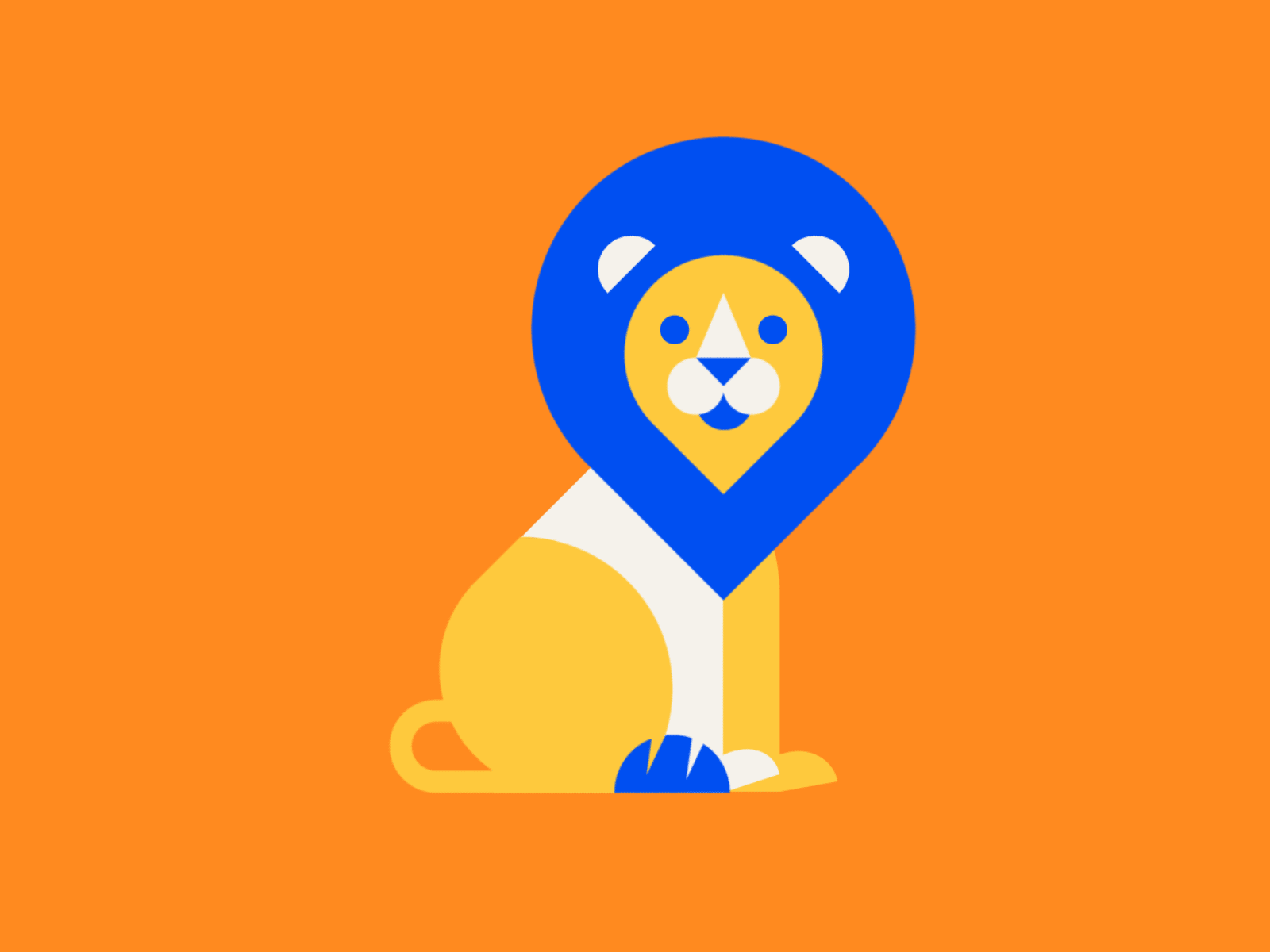W G PEEK animals animation character character design design graphic icon illustration lion madebyanalogue motion vector