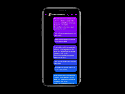 Quick New Messenger Gradient Redo Free Figma File Prototype animation design facebook figma figmadesign iphone messenger mobile app ui
