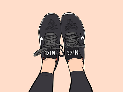 Everyday Sneak art cartoon comic comics design digitalillustration fashion fitness illustration ipadpro nike procreate shoes sneakers