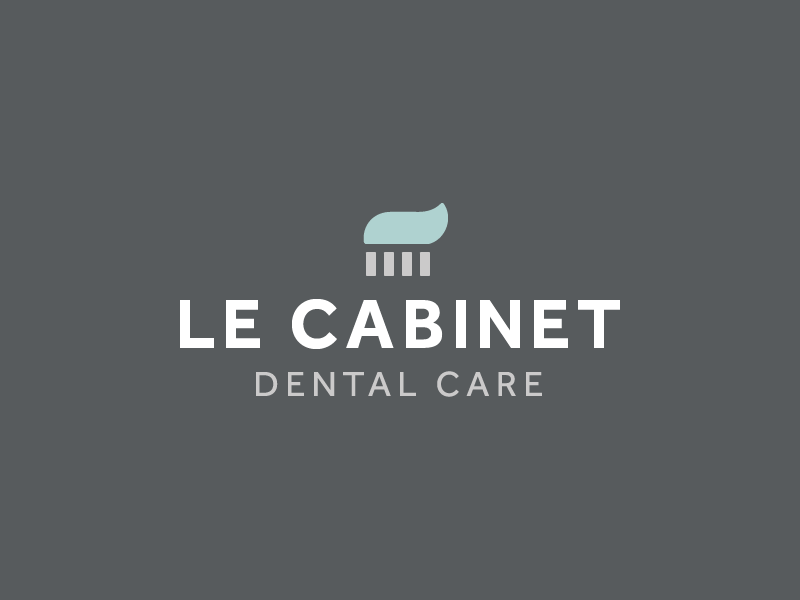 Le Cabinet Dental Care minimal logo minimalism brush tooth brush toothpaste dental clinic dentist