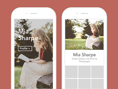 Daily UI Challenge 006 app design challenge minimal sketch app ui user interface user profile