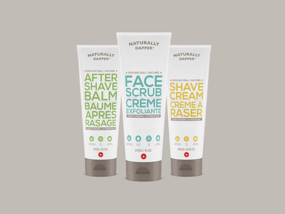 Naturally Dapper Packaging cream design minimal package package design packaging