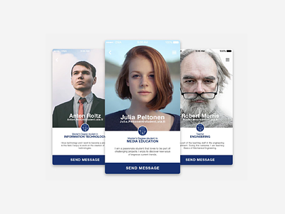 Weekly UI - User Profile dailyui design finland profile tampere ui university user ux