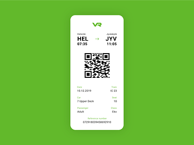 Train Boarding Pass