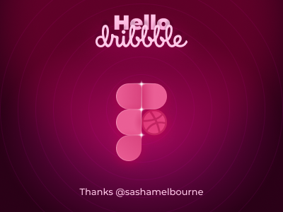 Hello Dribbble! debut design figmaadept first shot hello dribbble vector