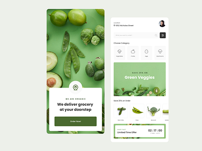 Organic Delivery - App Design