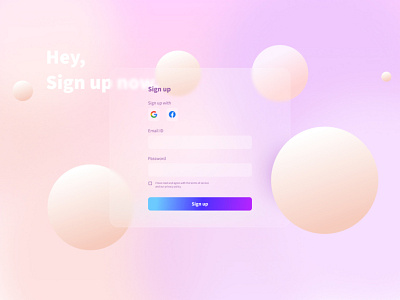 Sign up page / ui
