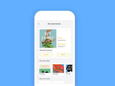 Booklibshot 2d app books concept daily ui dailyui design mobile ui ux
