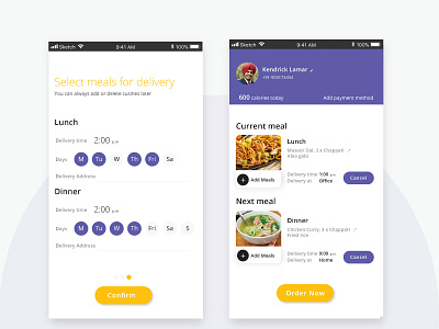 Automating food delivery app 2d android app ecommerce food interface product ui ux web