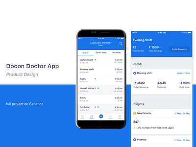Doctor App design interface invite product ui ux