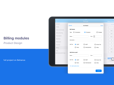 Billing modules