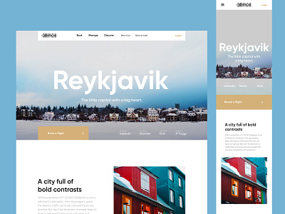 Voyage - Reykjavik responsive travel website