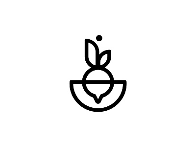 Logo Symbol For Sale beet bowl earth symbol harvest icon logo logo for sale produce radish soil sun symbol symbol icon