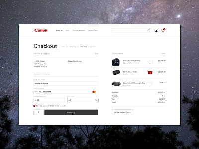 Canon CC Checkout 002 canon checkout credit card