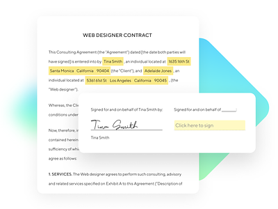 Create, send, and sign contracts in minutes. app contract design freelancer freelancing illustration indy ui vector weareindy web