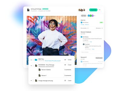 Store, share, and get approval on your files