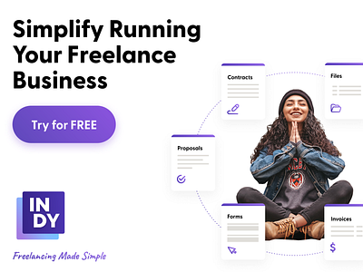 Simplify Running Your Freelance Business design freelance freelancer illustration indy software vector weareindy