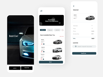 Car App app design mobile app mobile ui ui ux