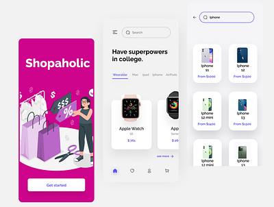 Shopping App app mobile app mobile ui ui ux