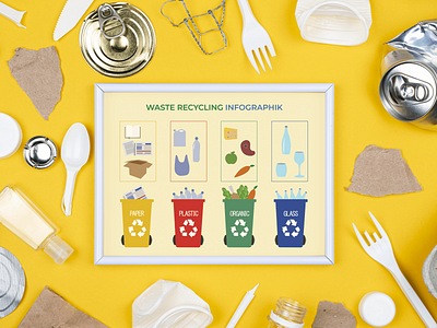 Waste Recycling infographic flyer flyer graphic design illustration infographic vector wasterecycling