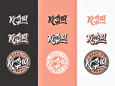 KR$NA ID branding desi graphic hip hop identity lettering logo rap tag trap type
